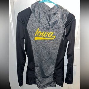 Gray and Black Long Sleeve Women's Top